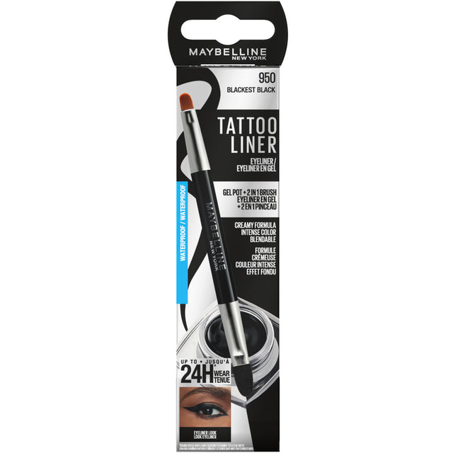 Maybelline New York Eyeliner Gel Tattoo Waterproof Black Maybelline New York Eyeliner Gel Tattoo Waterproof Black