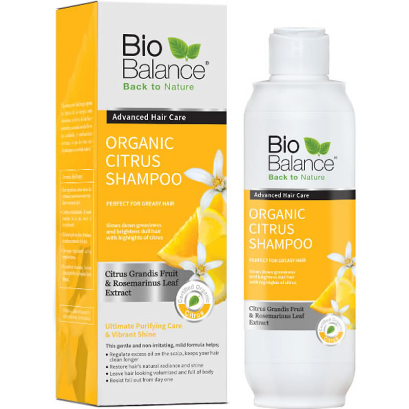 Biobalance Organic Citrus Shampoo Perfect for Greasy Hair 330 Ml