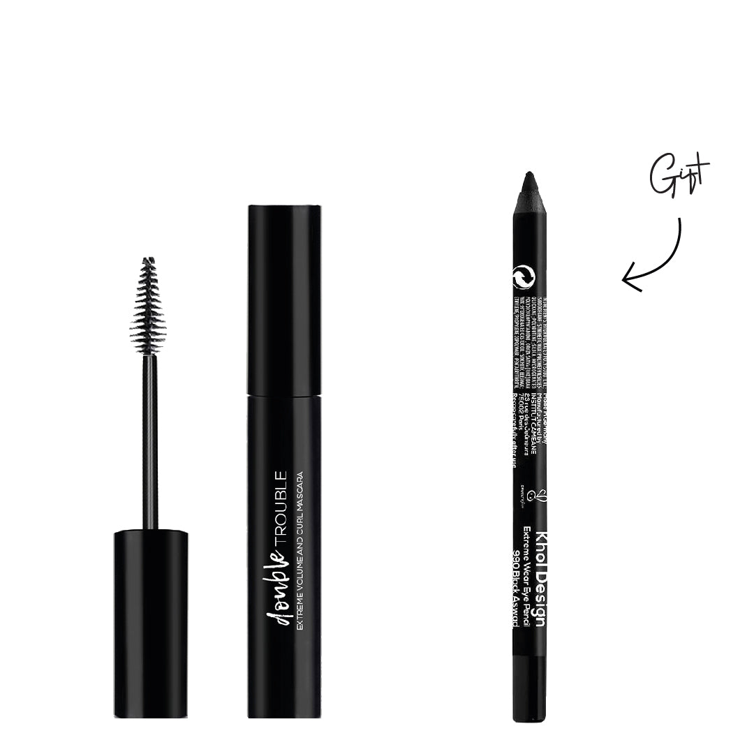 WOW Beauty Double Trouble - Extreme Volume And Curl Mascara WOW Beauty Double Trouble - Extreme Volume And Curl Mascara