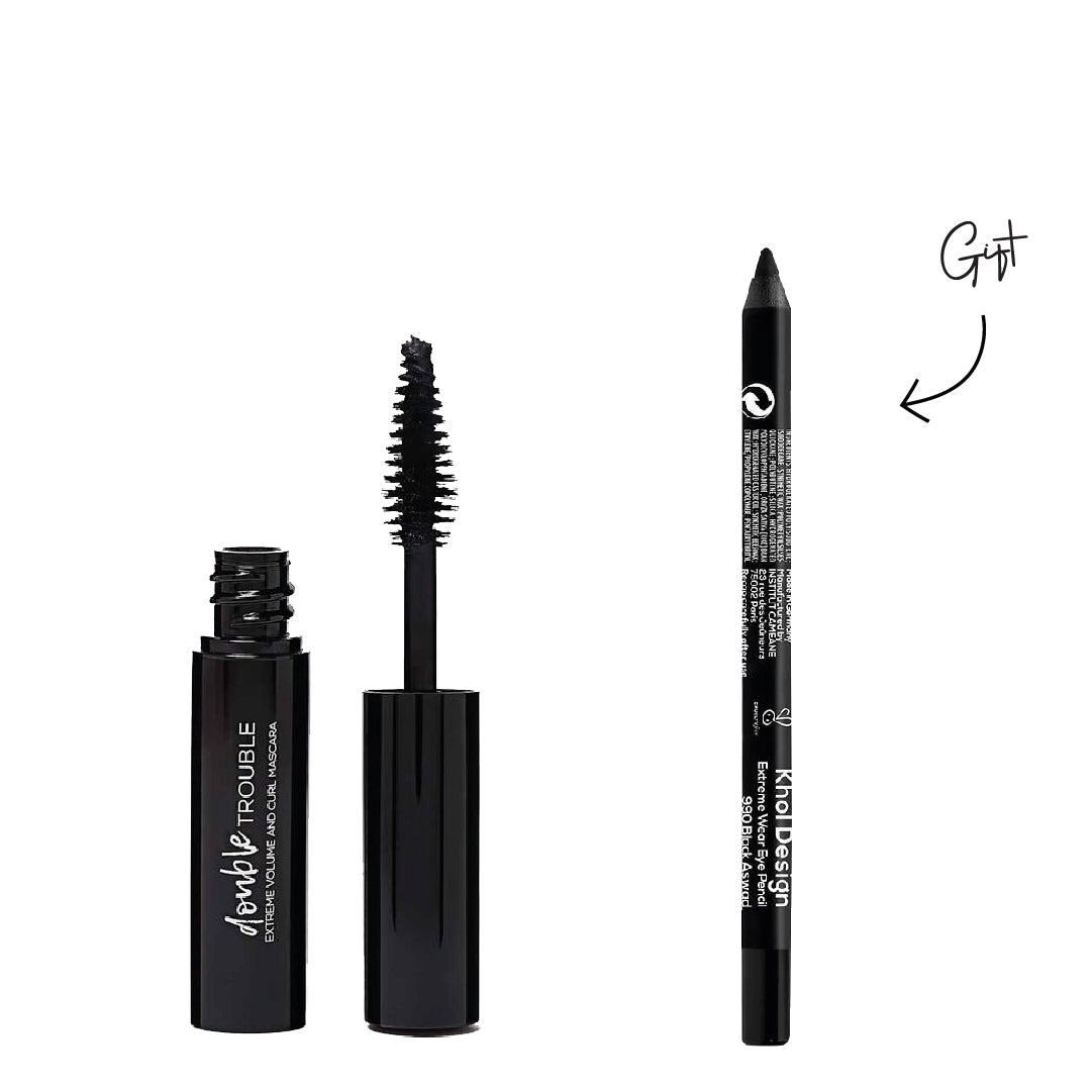 WOW Beauty Mini Double Trouble Extreme Volume And Curl Mascara WOW Beauty Mini Double Trouble Extreme Volume And Curl Mascara