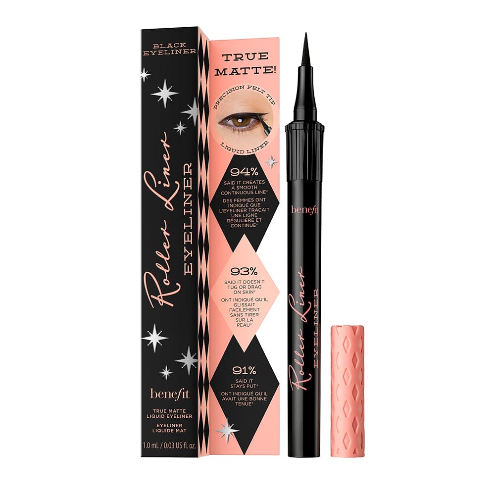 Benefit Cosmetics Roller Liner Liquid Eyeliner Black (2 Sizes) Benefit Cosmetics Roller Liner Liquid Eyeliner Black (2 Sizes)