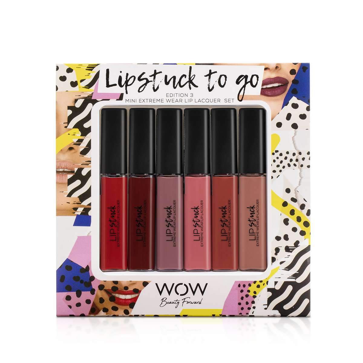 WOW Beauty Lipstuck To Go - Mini Extreme Wear Lip Lacquer Set - Edition 3 WOW Beauty Lipstuck To Go - Mini Extreme Wear Lip Lacquer Set - Edition 3