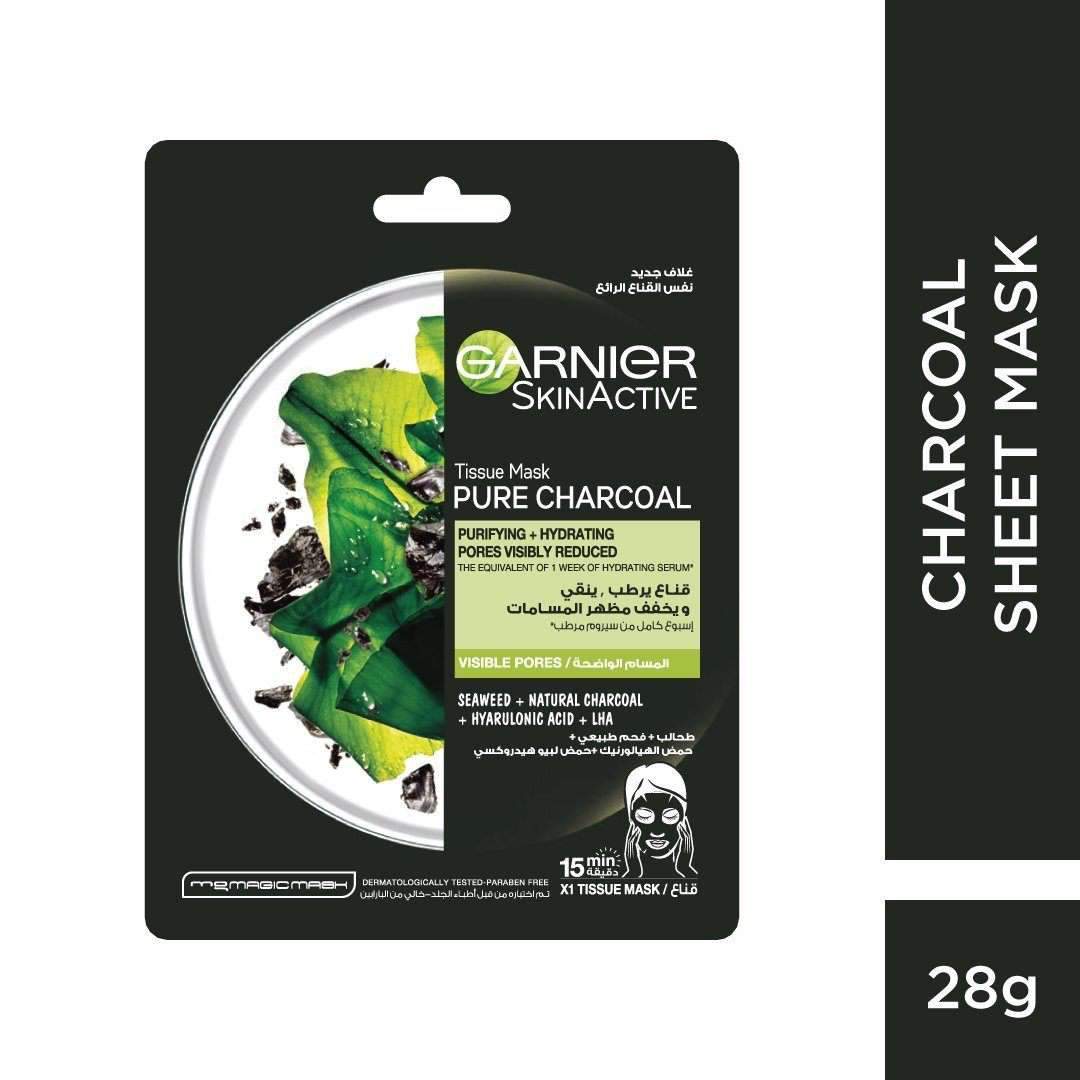 Garnier Tissue Mask Charcoal for pores Garnier Tissue Mask Charcoal for pores
