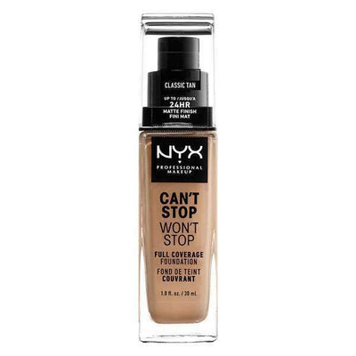 Can't Stop Won't Stop Full Coverage Foundation Foundation NYX Professional Makeup // Classic Tan 
