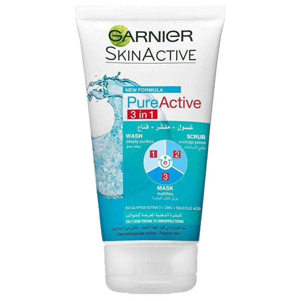 Garnier PURE ACTIVE WASH 3 IN 1 Garnier PURE ACTIVE WASH 3 IN 1