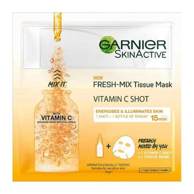 Garnier Fresh-Mix Face Sheet Shot Mask with Vitamin C Mask Garnier 