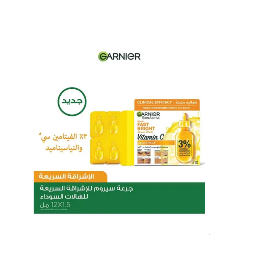 Garnier Fast Bright Serum Ampoules X 12 Garnier Fast Bright Serum Ampoules X 12