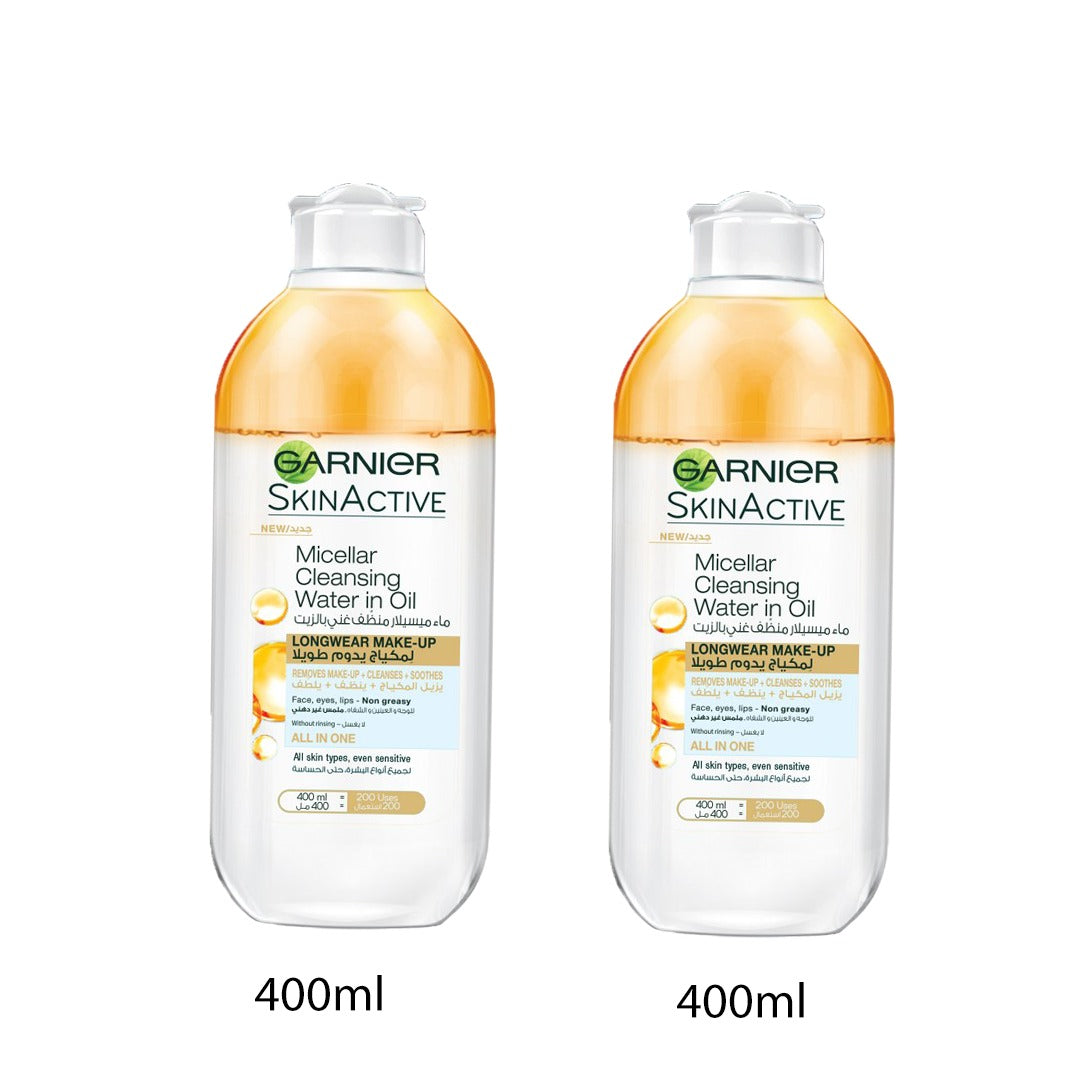 Garnier Micellar Oil-Infused Cleansing Water (2 Sizes) Bundle Garnier Micellar Oil-Infused Cleansing Water (2 Sizes) Bundle