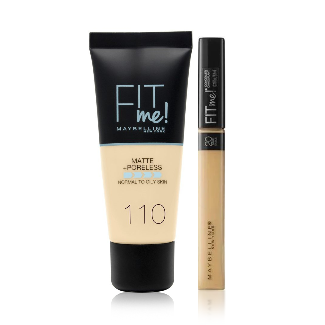 Maybelline New York Fit Me Foundation + Fit Me Concealer Maybelline New York Fit Me Foundation + Fit Me Concealer