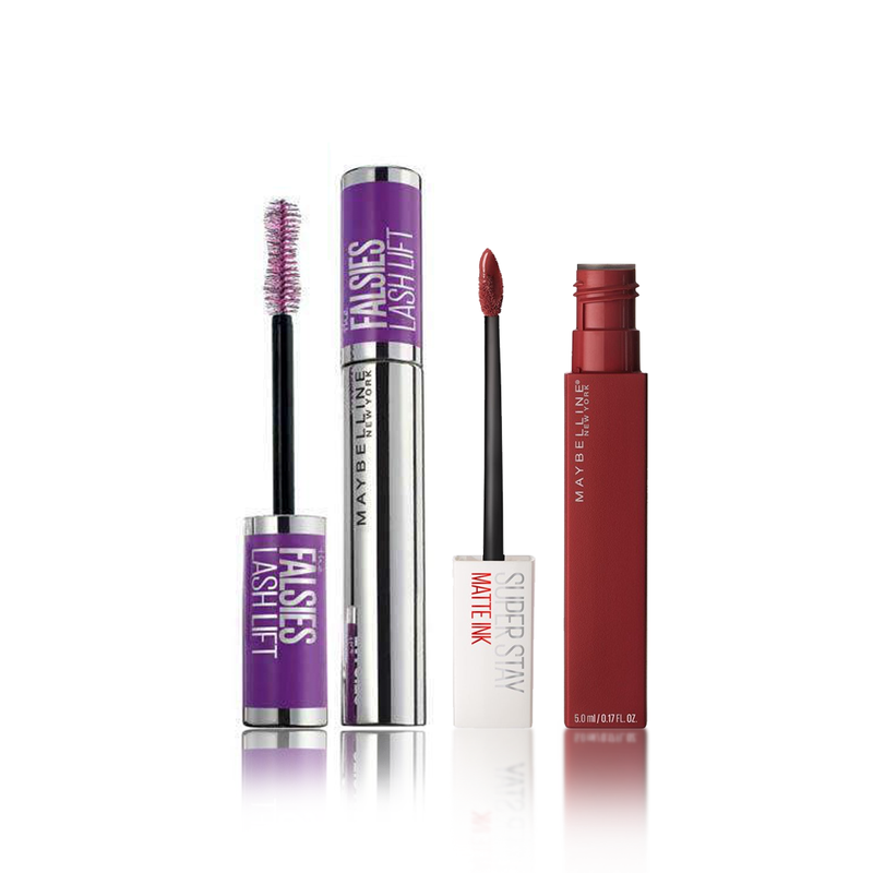 Falsies Lash Lift Mascara + SuperStay Matte Ink Lipstick