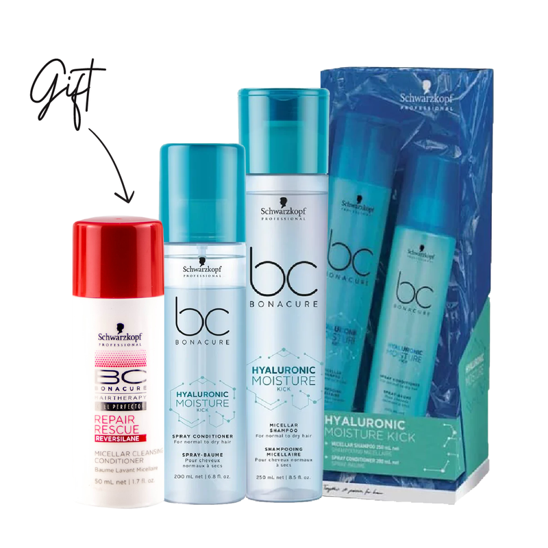 BC Hyaluronic Moisture Kick Duo Pack + BC Repair Rescue Micellar Cleansing Conditioner