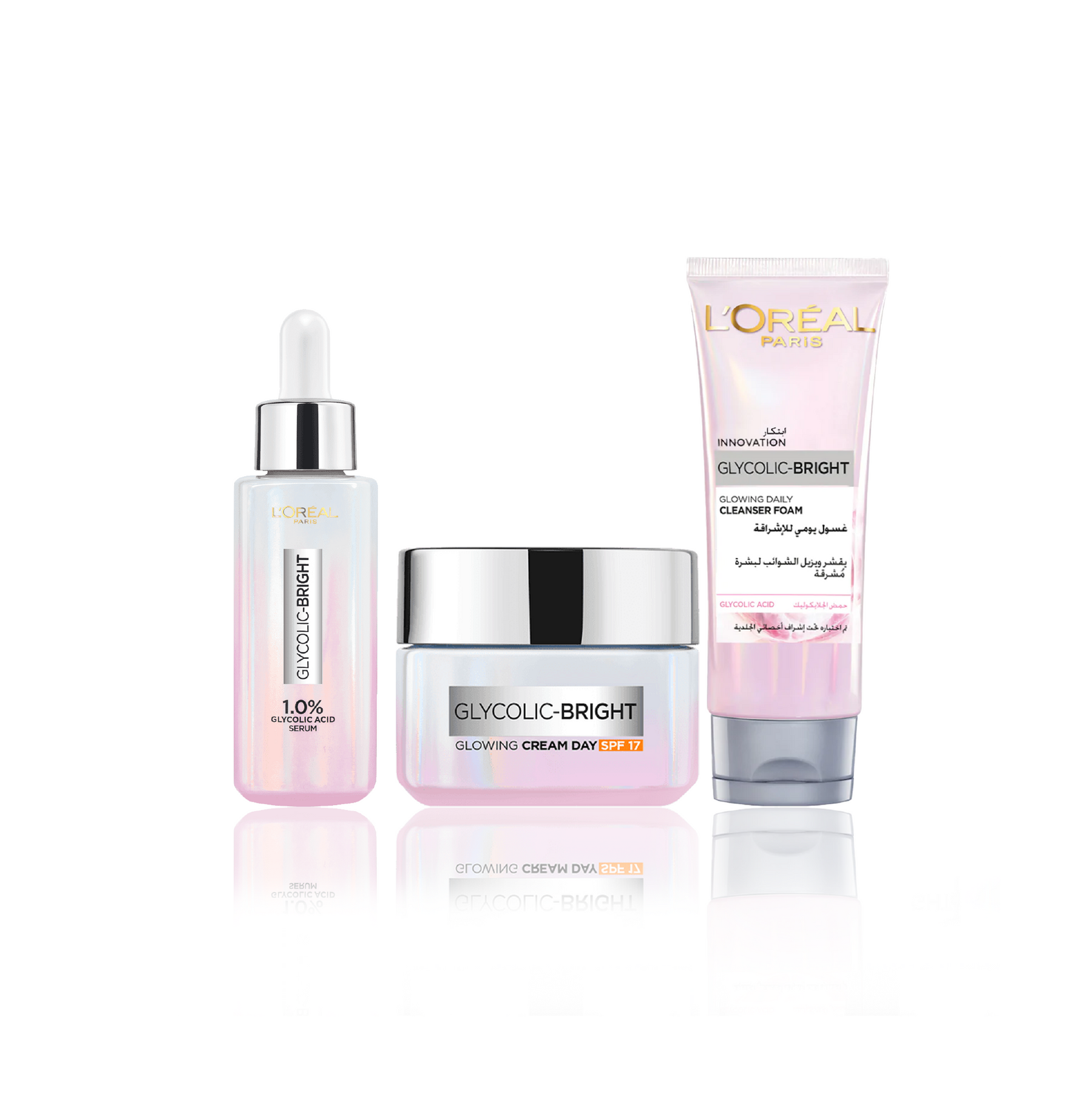 L'Oréal Paris - Makeup Glycolic Bright Day + Wash + Serum L'Oréal Paris - Makeup Glycolic Bright Day + Wash + Serum